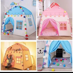 Mainan Tenda Anak Bentuk Rumah Edukasi-Camping Tent Castle Edukasi