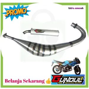 knalpot suzuki RGR standar racing murah suara garing power motor naik