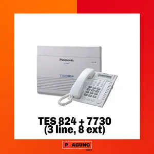 Paket PABX Panasonic KX-TES824 + KX-AT7730 3Line 8 Extension