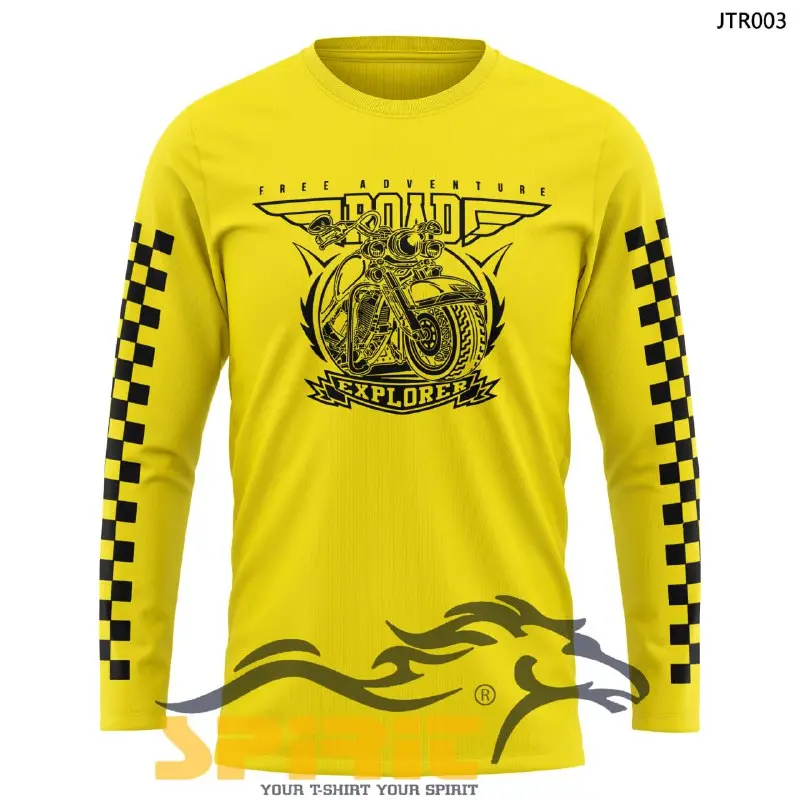 Baju Kaos Atasan Pria Motor Touring Free Adventure Lengan Panjang 1