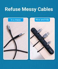 Gambar Kabel Organizer Manager Clips Holder untuk Meja - KBR 5-Line, 1 Pcs dari XLink Jakarta Kota Administrasi Jakarta Barat 3 Tokopedia