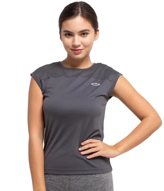 Opelon Short Sleeve Top - Grey 0