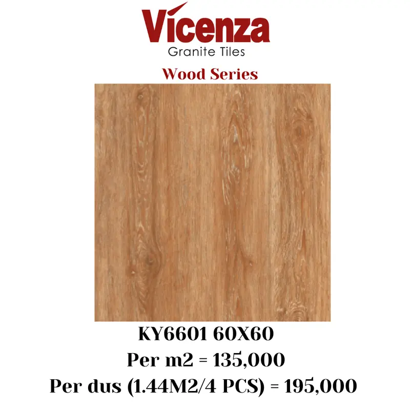 Granit Granite Tile Vicenza Motif Kayu Lantai/Dinding 60x60 0