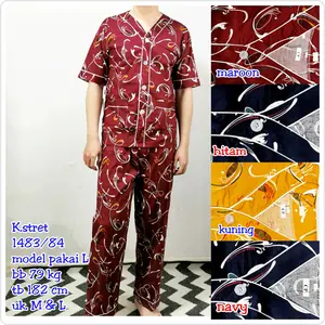 piyama katun stretch pria