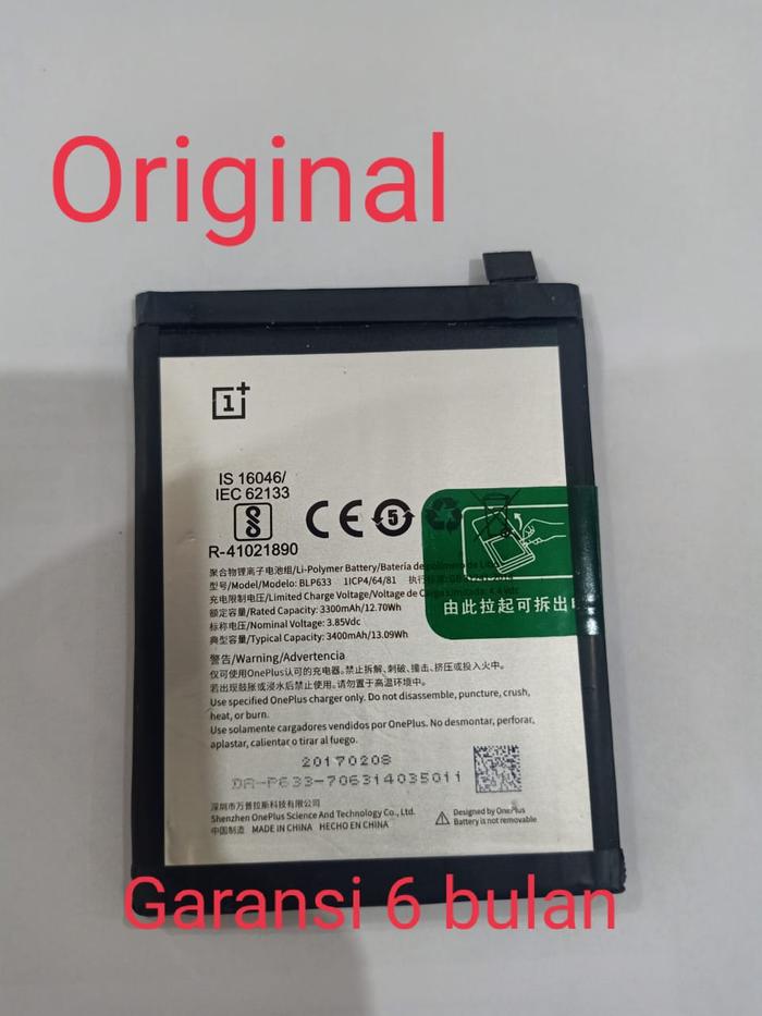 Gambar Baterai batre battery Oneplus 3T BLP633 ORIGINAL dari Ori aksesoris 1 Kota Administrasi Jakarta Pusat Tokopedia