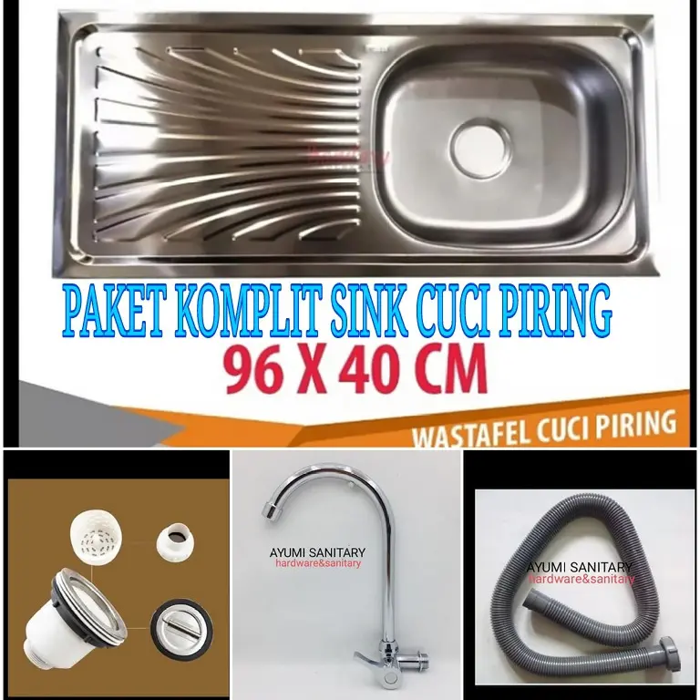 (PAKET)KOMPLIT TEMPAT CUCI PIRING/WASTAFEL /SINK CUCI PIRING