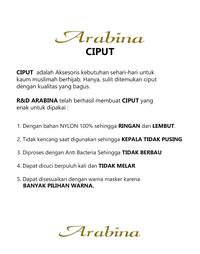 Gambar Bandana Polos/Inner Jilbab Anti Bacteri Anti Pusing/Ciput Arabina - Cokelat Natural dari Sox galeri shop Kota Administrasi Jakarta Utara 4 Tokopedia