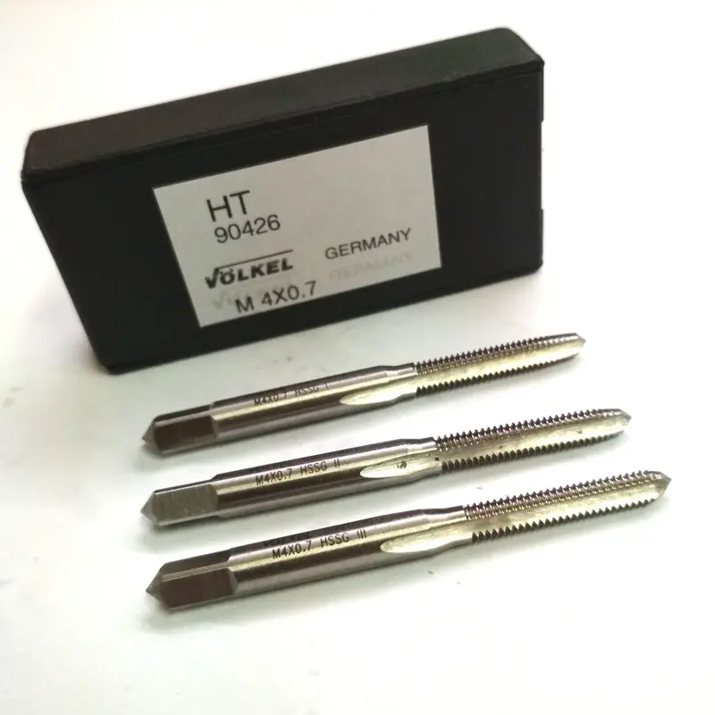 HAND TAP M4 X 0.7 JIS B4430 HSSG Art.90426 VOLKEL GERMANY 0