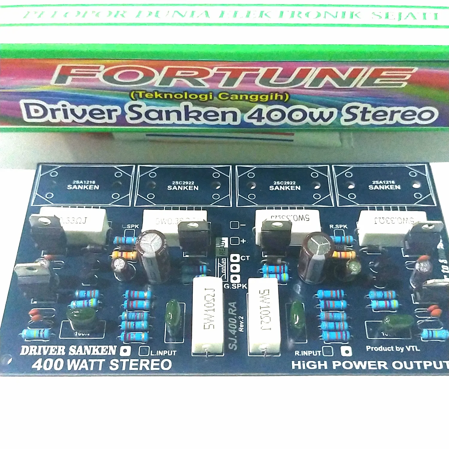 KIT FORTUNE DRIVER POWER SANKEN 400 WATT STEREO 400w stereo SJ