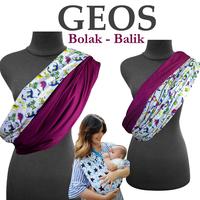Gambar Gendongan GEOS Dita Bolak-Balik - Gendongan Bayi - Kaktus, XL dari Aurel Babyshop Kota Tangerang Selatan 4 Tokopedia
