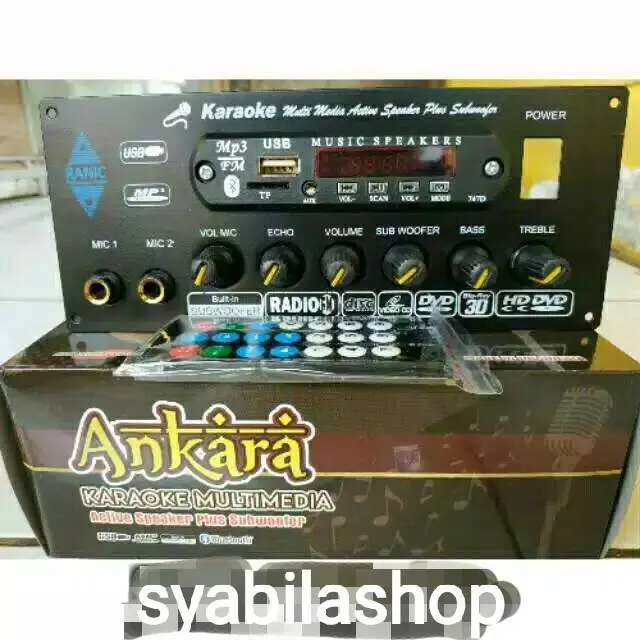 Kit Power Amplifier Speaker Aktif plus Mp3 Player Bloetooth ANKARA 0