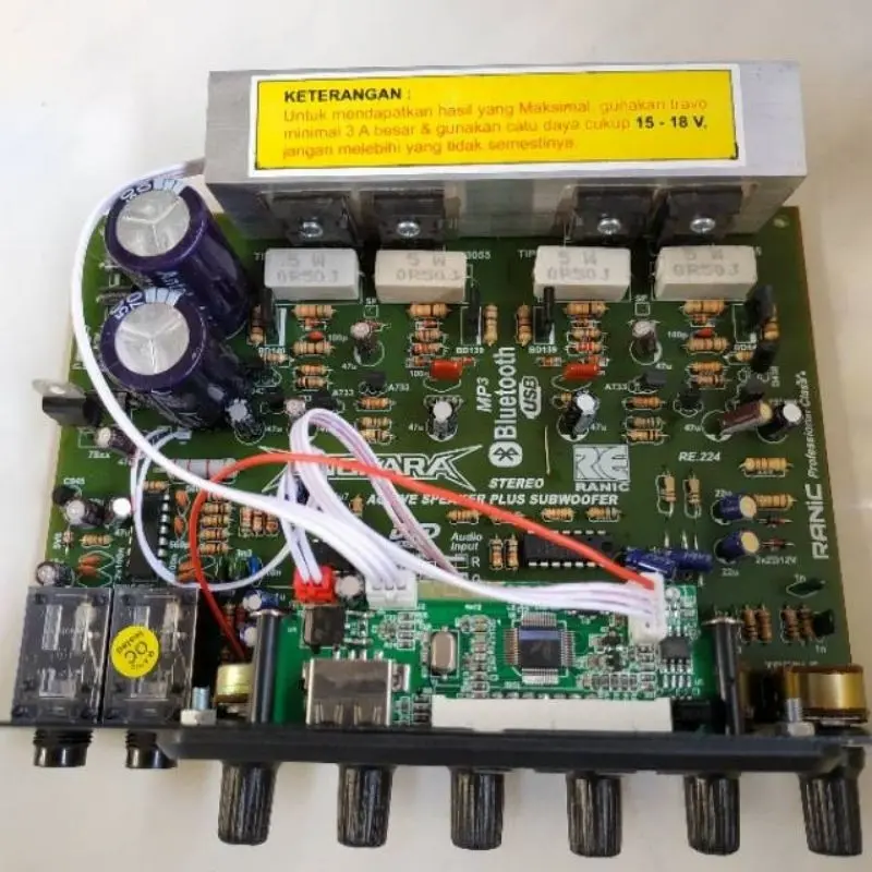 Kit Power Amplifier Speaker Aktif plus Mp3 Player Bloetooth ANKARA 2