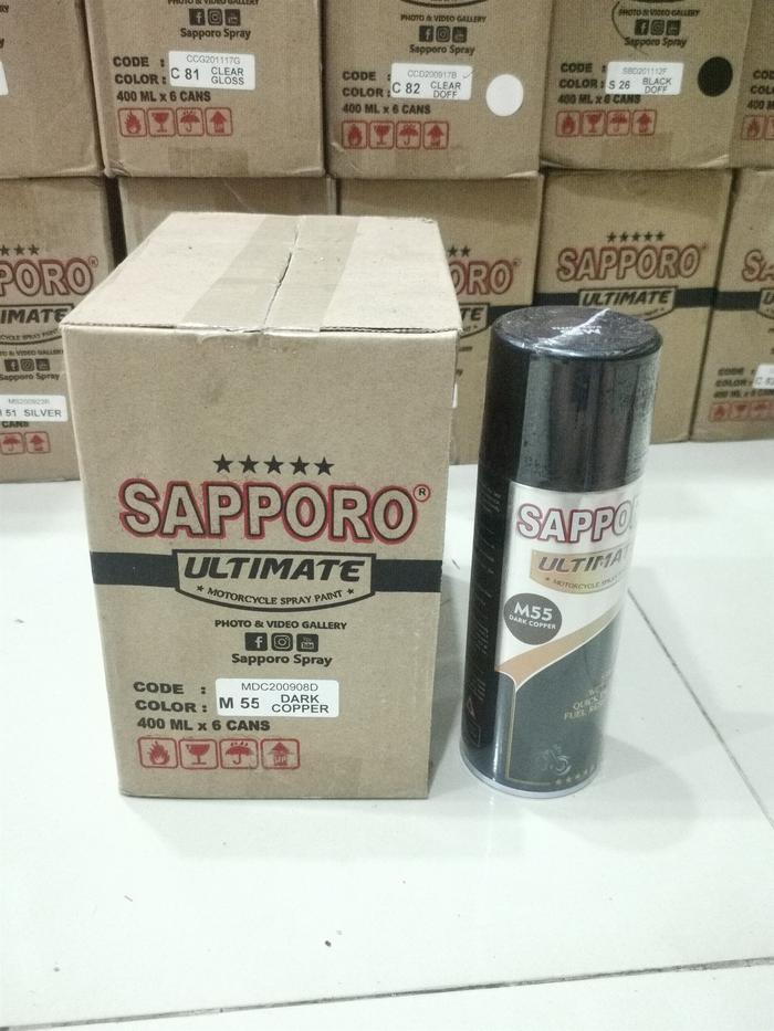 Gambar Cat Semprot Sapporo Ultimate M55 Dark Copper dari Lestari Motor 2 Kota Administrasi Jakarta Barat Tokopedia