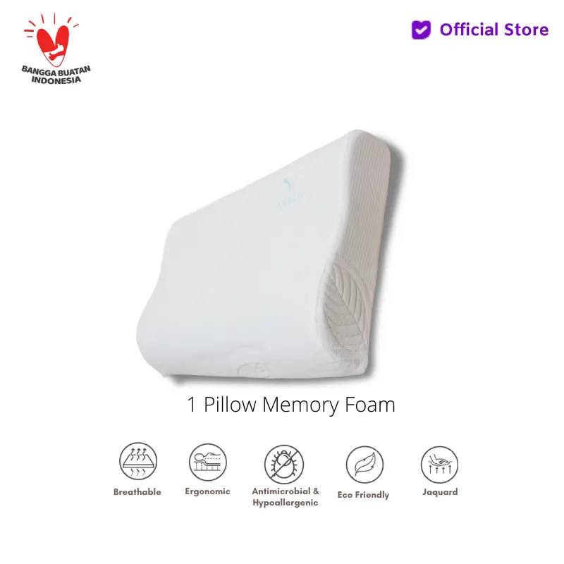 (1 pcs)Vablo contour-Memory foam - Royalpillo