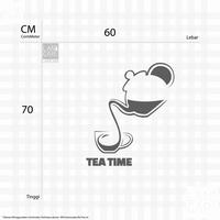 Gambar Sticker Cutting Tea Time Tea Shop Sticker Dekorasi Kaca Dinding Toko - Hitam dari LANCARI Kota Administrasi Jakarta Pusat 2 Tokopedia