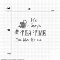 Gambar Sticker Cutting Tea Time Sticker Kaca Dinding Tea Shop Hiasan Ruangan - Hitam dari LANCARI Kota Administrasi Jakarta Pusat 2 Tokopedia