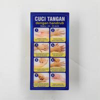 Gambar Akrilik Petunjuk Cuci Tangan dengan Handscrub dari Sahabat Sejasa Kab. Sleman 2 Tokopedia