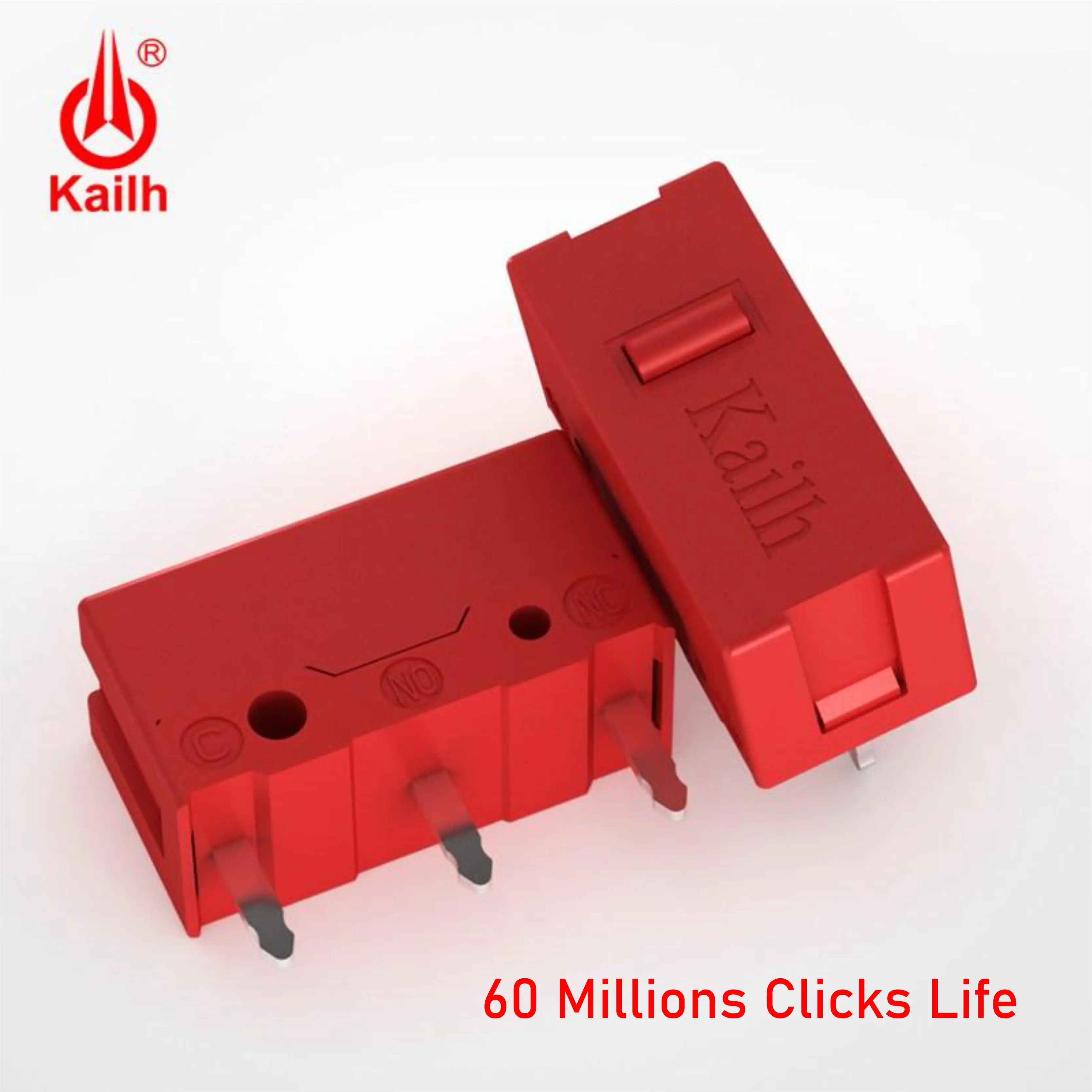 Kailh GM 4.0 Red Micro Switch Mouse - Tombol Klik 3 Pin