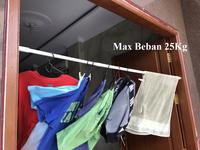 Gambar Tiang Jemuran 140-260Cm Stainless Steel/jemuran/baju/bra/rok/kaos/jas dari iringjakarta Kota Administrasi Jakarta Barat 2 Tokopedia