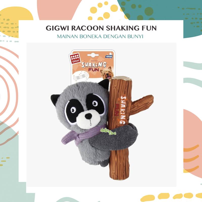 Gigwi Racoon Shaking Fun Dog Squeaky Toy - Mainan Boneka dengan - Shop ...