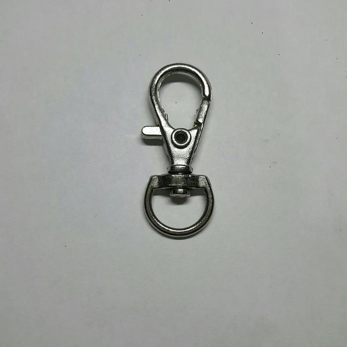 Gambar SNAP HOOK NICKEL 3CM DL1CM / CANTOLAN / KAITAN /PENGAIT LANYARD dari Toko Estiga Kota Tangerang Tokopedia