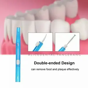 Interdental brush double ended sikat sela gigi tusuk gigi behel ortho