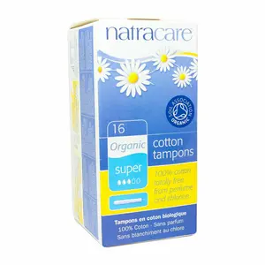 Natracare Tampon Organic Super 16s Cotton Tampons 16
