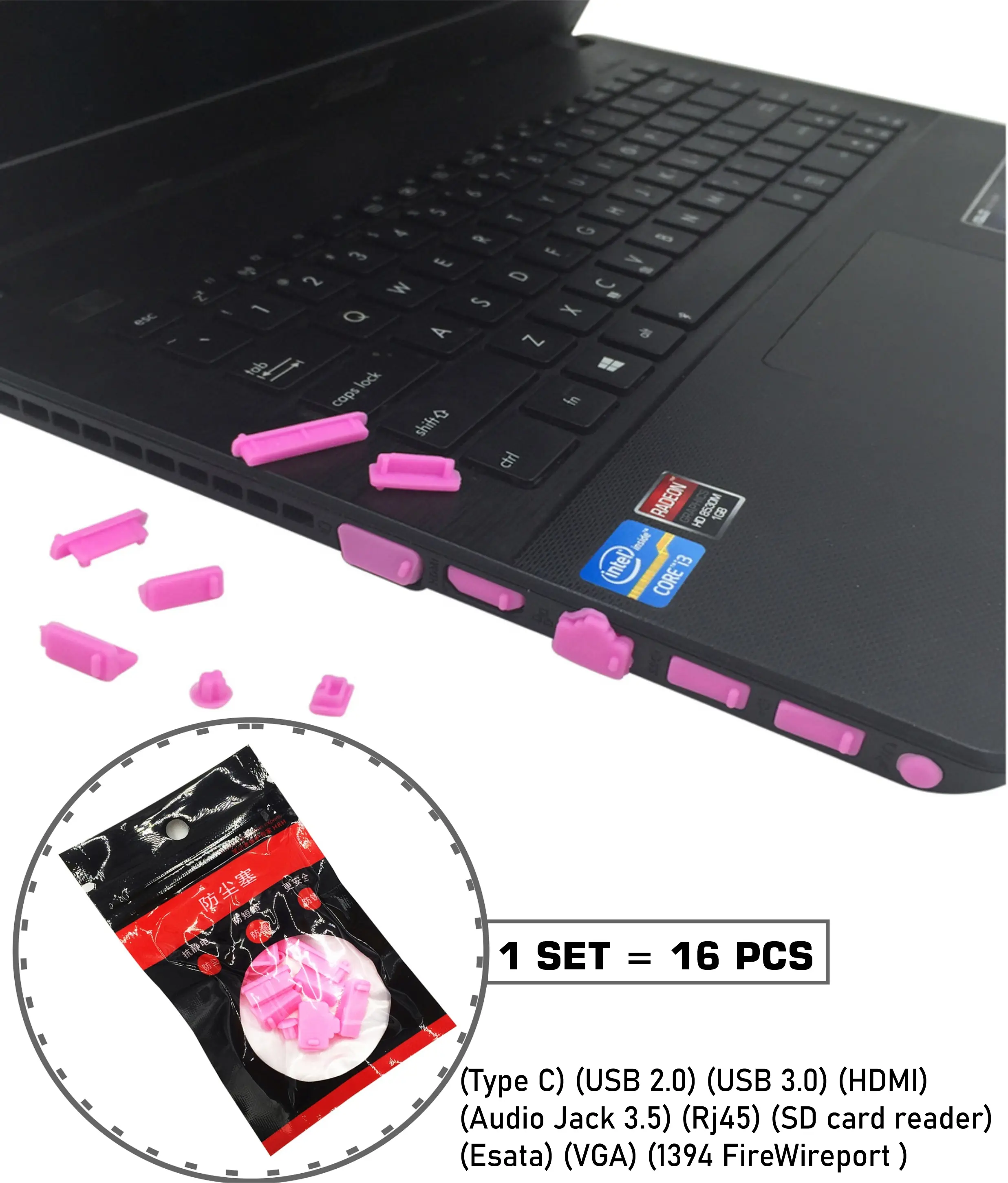 PENUTUP PORT LAPTOP ANTI DEBU / DUST PLUG NOTEBOOK