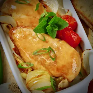 Roast Honey Garlic Chicken Breast