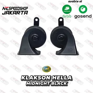 KLAKSON HELLA MIDNIGHT BLACK HORN SET UNIVERSAL - MADE IN INDIAN