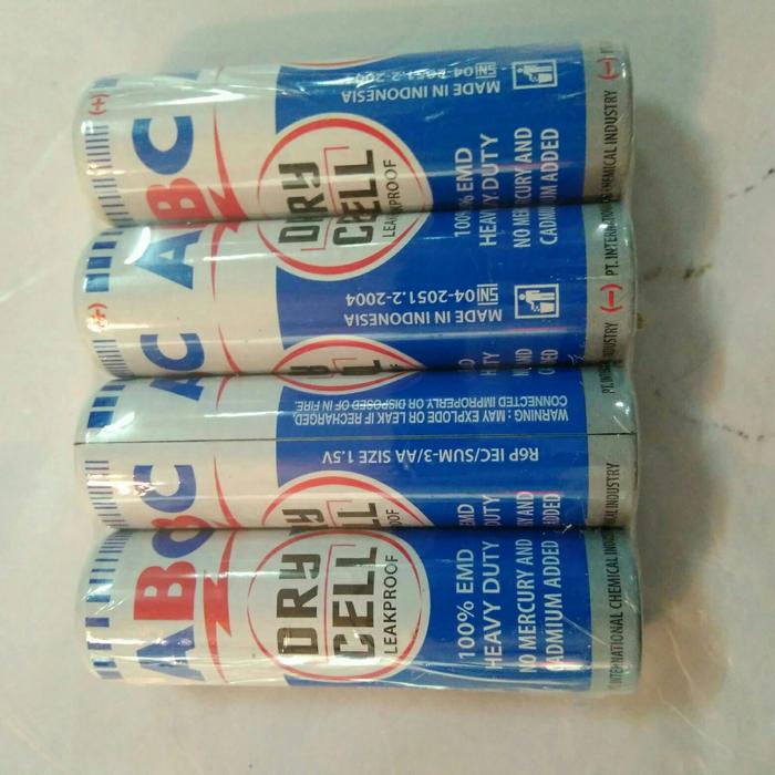 Gambar Baterai battery ABC biru kecil ukuran AA A2 4pcs dari Suara Mas Kota Surabaya Tokopedia
