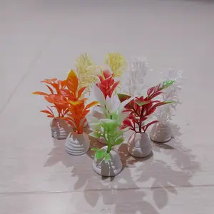 tanaman hiasan sintetis aquarium, aquascape ikan