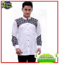 Gambar Baju Koko Pria Gus Azmi Kemeja Pria Muslim Asli Pekalongan HO187 Putih dari Sang_Fajar Kota Depok 1 Tokopedia