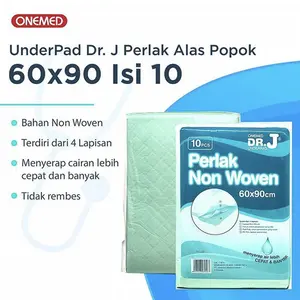 UnderPad Dr.J Perlak Alas Popok 60 x 90 Isi 10 Pcs ( Onemed )