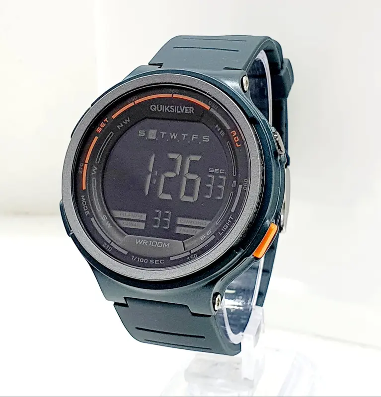 Quiksilver Rubik Jam Tangan Pria Digital - Tali Karet - Free Box 4