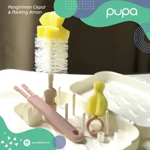 Rak Pengering Sikat Botol Susu Bayi Travel Portable Drying Rack - PUPA Bottle
