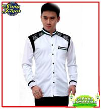 Gambar Baju Koko Pria Gus Azmi Kemeja Pria Muslim Asli Pekalongan HO187 Putih dari Sang_Fajar Kota Depok 3 Tokopedia