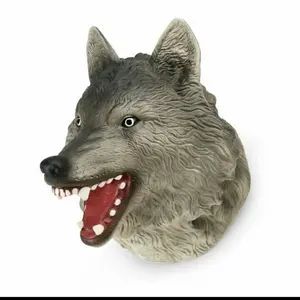 Hand Puppet New Canna Boneka Tangan Kepala Srigala