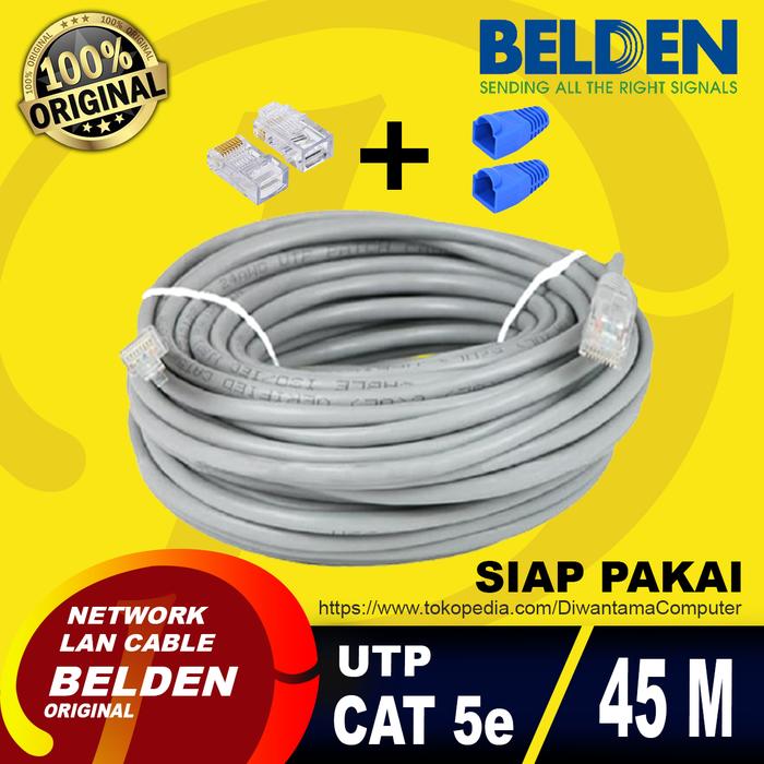 Gambar 45 M Kabel LAN BELDEN UTP Cat5E 45M ORIGINAL Siap Pakai 45 Meter dari Diwantama Computer Jakarta Selatan Tokopedia