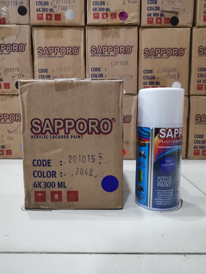 Gambar Cat Semprot Sapporo Paint 7042 Cagiva Blue dari Lestari Motor 2 Kota Administrasi Jakarta Barat Tokopedia