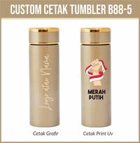 Gambar Custom Tumbler Stainless B88-5 Gold List Emas dari Merahputih.Printing Kota Administrasi Jakarta Selatan 1 Tokopedia