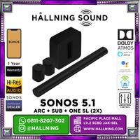 Gambar Sonos 5.1 Home Theater Sonos Arc + Sonos Sub gen 3 + Sonos SL 2x dari Hallning Sound Kota Administrasi Jakarta Selatan 1 Tokopedia