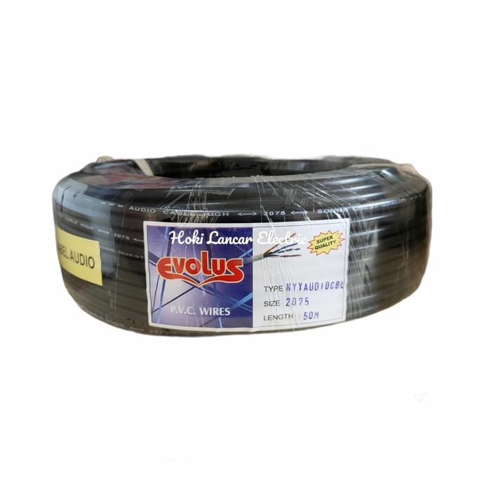 Gambar Kabel Listrik / Audio Evolus 2x0,75 mm 50 Meter serabut (Warna RANDOM) dari Hoki Lancar Electric Kota Administrasi Jakarta Barat Tokopedia