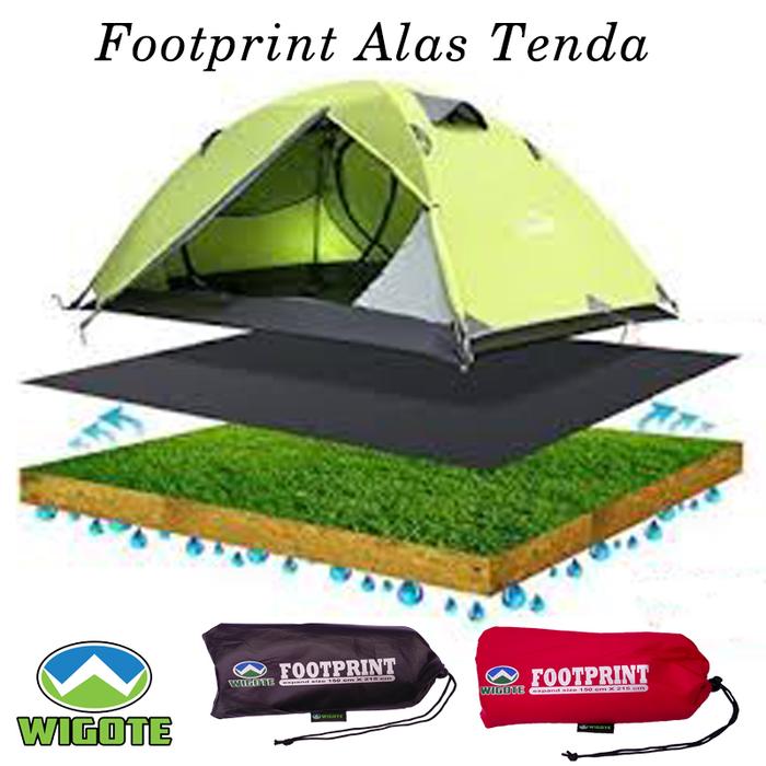 Gambar Footprint Alas Tenda Waterproof 150X215cm Tikar Bawah Tenda Flysheet dari WIGOTE Kota Tangerang Tokopedia