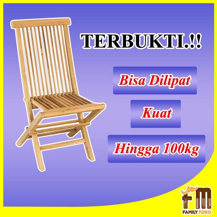 Gambar Kursi Makan Cafe Kafe Lipat Kayu Jati Minimalis Modern Harga Murah dari Family Toko Mebel Kab. Jepara Tokopedia