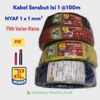 Gambar Kabel NYAF 1x1 Jembo 100m Kabel Serabut Isi 1 Single Core 4 Warna - Kuning - Kuning dari Sejahtera Mandiri Abadi Kota Bandung 2 Tokopedia