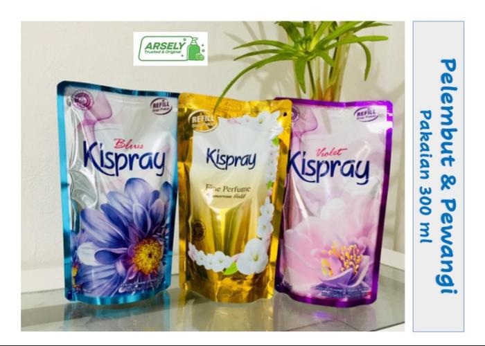 Gambar Kispray pewangi dan pelembut pakaian 300 ml dari ARSELY Shop Kota Tangerang Tokopedia