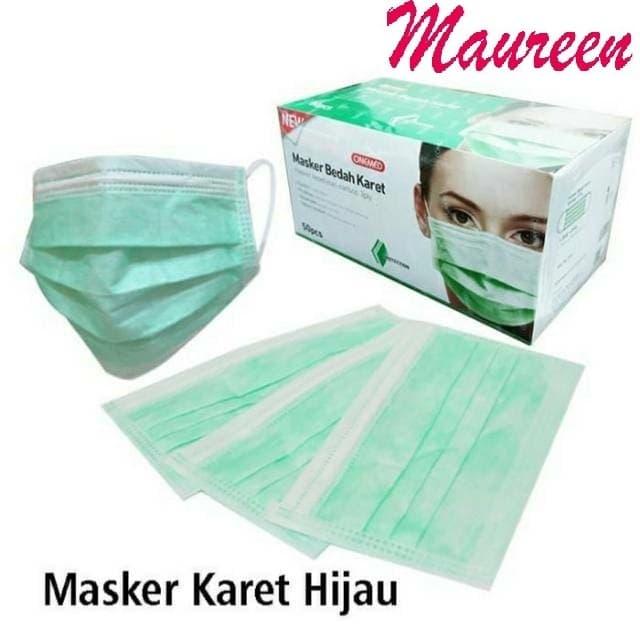 Masker Dokter Ritz Onemed Masker Bedah HIJAU 3 Ply Surgical GREEN Earloop Mask Isi - Shop ...