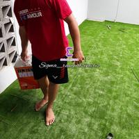Gambar rumput sintetis tebal 1 cm karpet dari karisa_rumput_sintetis Kab. Bogor 2 Tokopedia