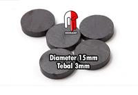 Gambar 15x3mm Magnet Hitam Ferrite Bulat Koin Hiasan Tempelan Kulkas (2 Sisi) dari Indomagnet Kota Administrasi Jakarta Timur 1 Tokopedia